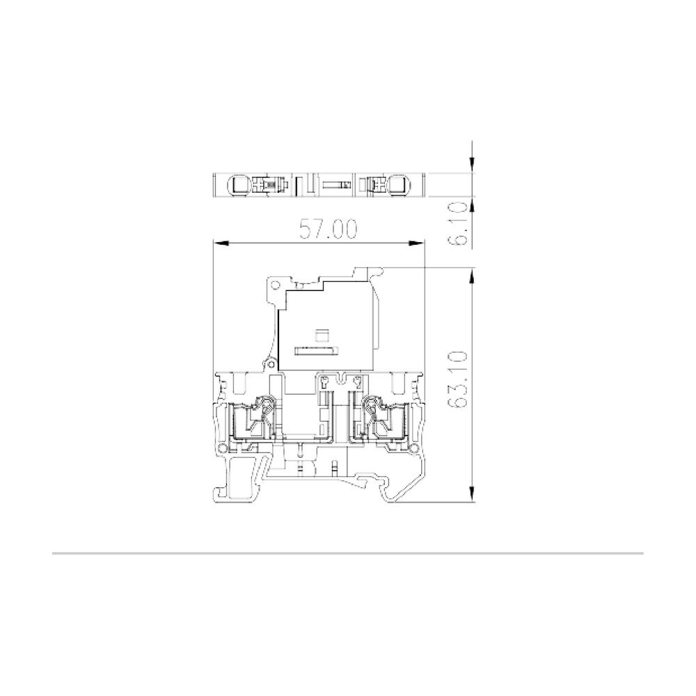 DP4N-TF — Fuse Terminal Block, Push-in Design