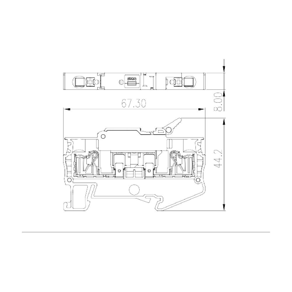 DP4N-TFH — Fuse Terminal Block, Push-in Design