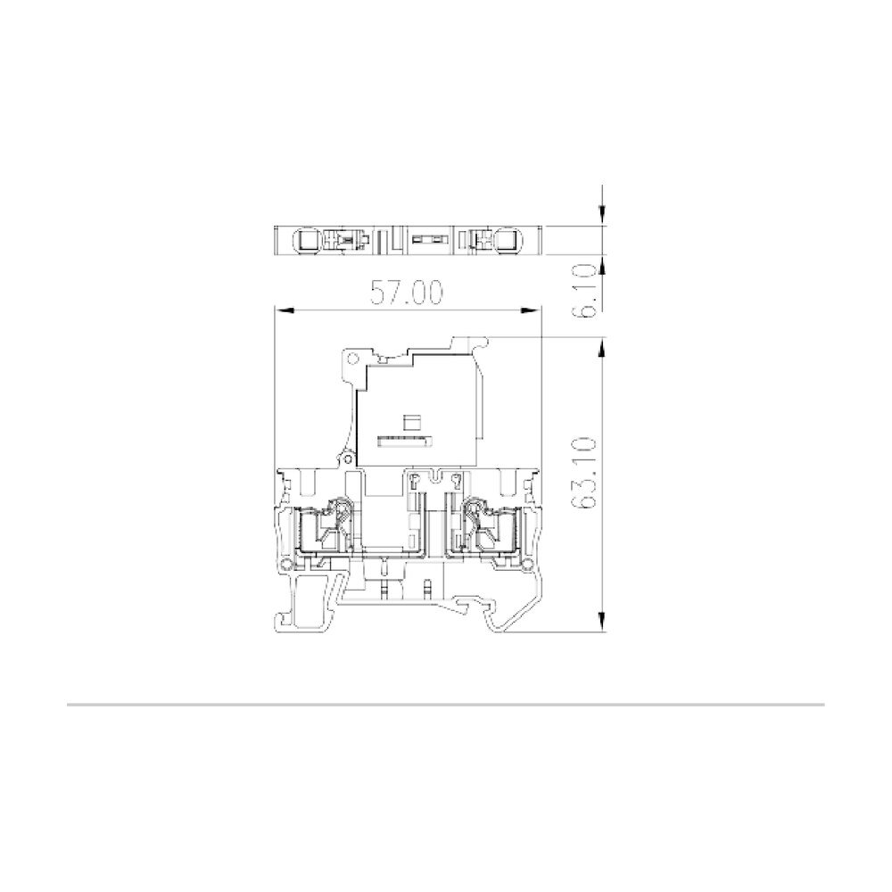 DP4N-TFLXX — Fuse Terminal Block, Push-in Design