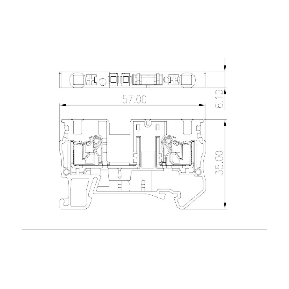 DP4N-TFU — Fuse Terminal Block, Push-in Design