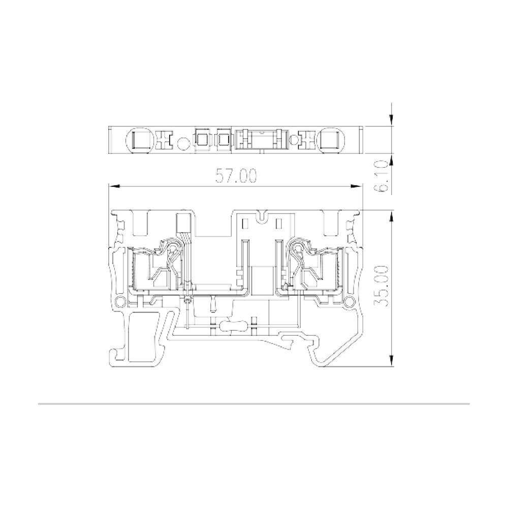 DP4N-TFULXX — Fuse Terminal Block, Push-in Design