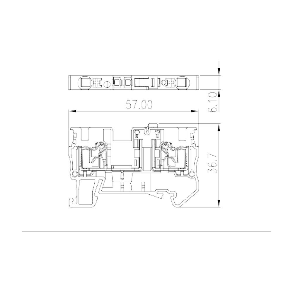 DP4N-TG — Disconnect Terminal Block, Push-in Design