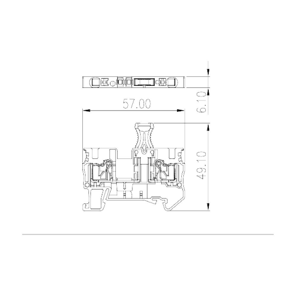 DP4N-TP — Disconnect Terminal Block, Push-in Design