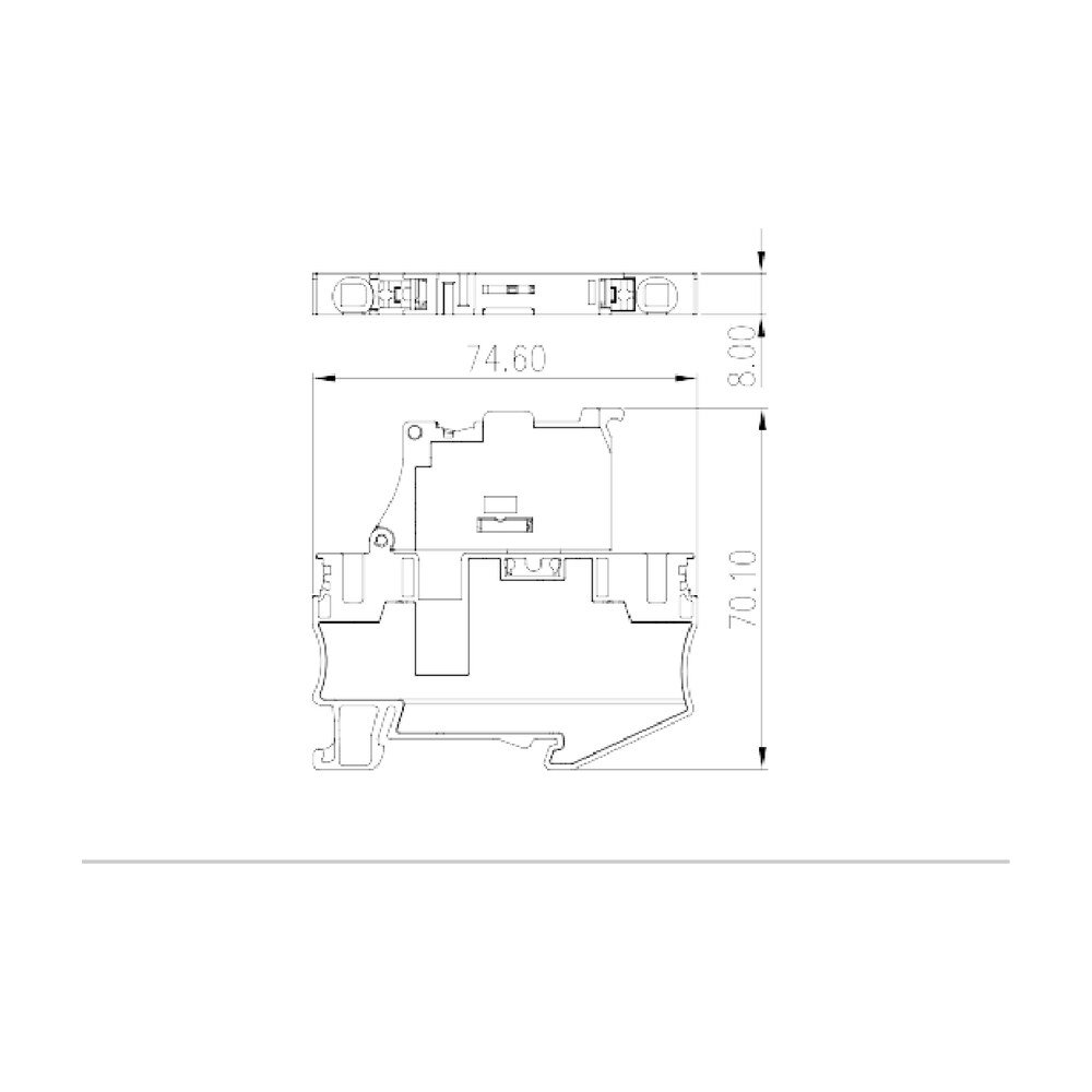 DP6N-TFLXXS — Fuse Terminal Block, Push-in Design