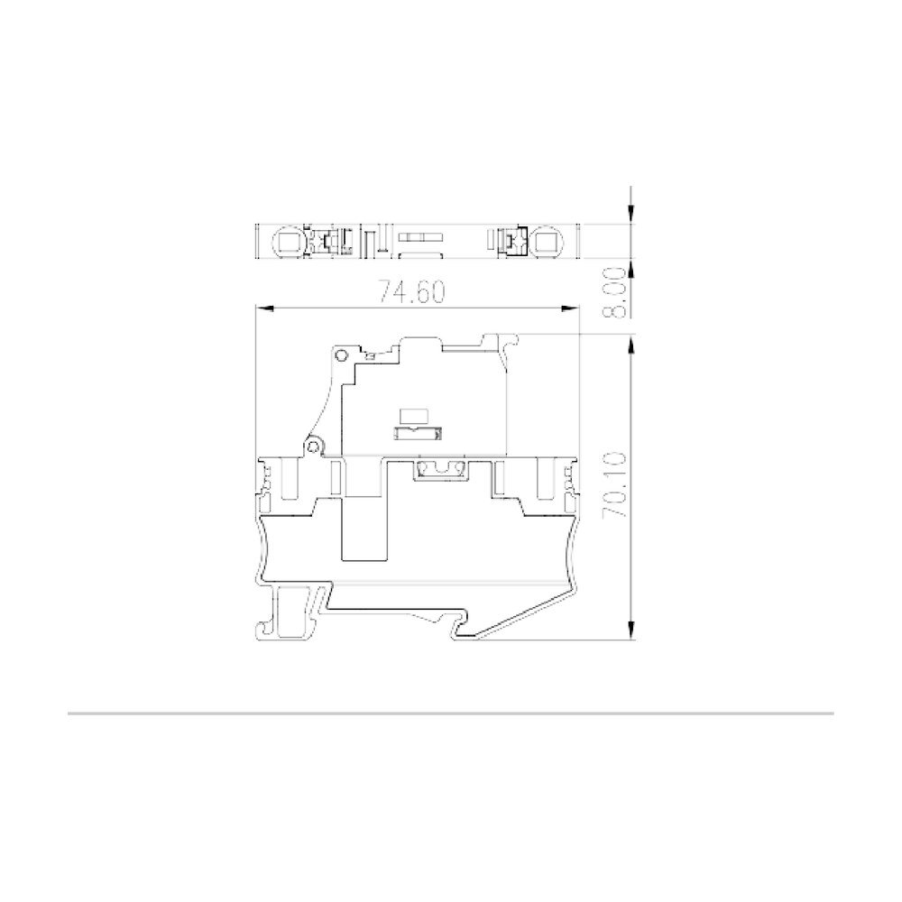 DP6N-TFS — Fuse Terminal Block, Push-in Design