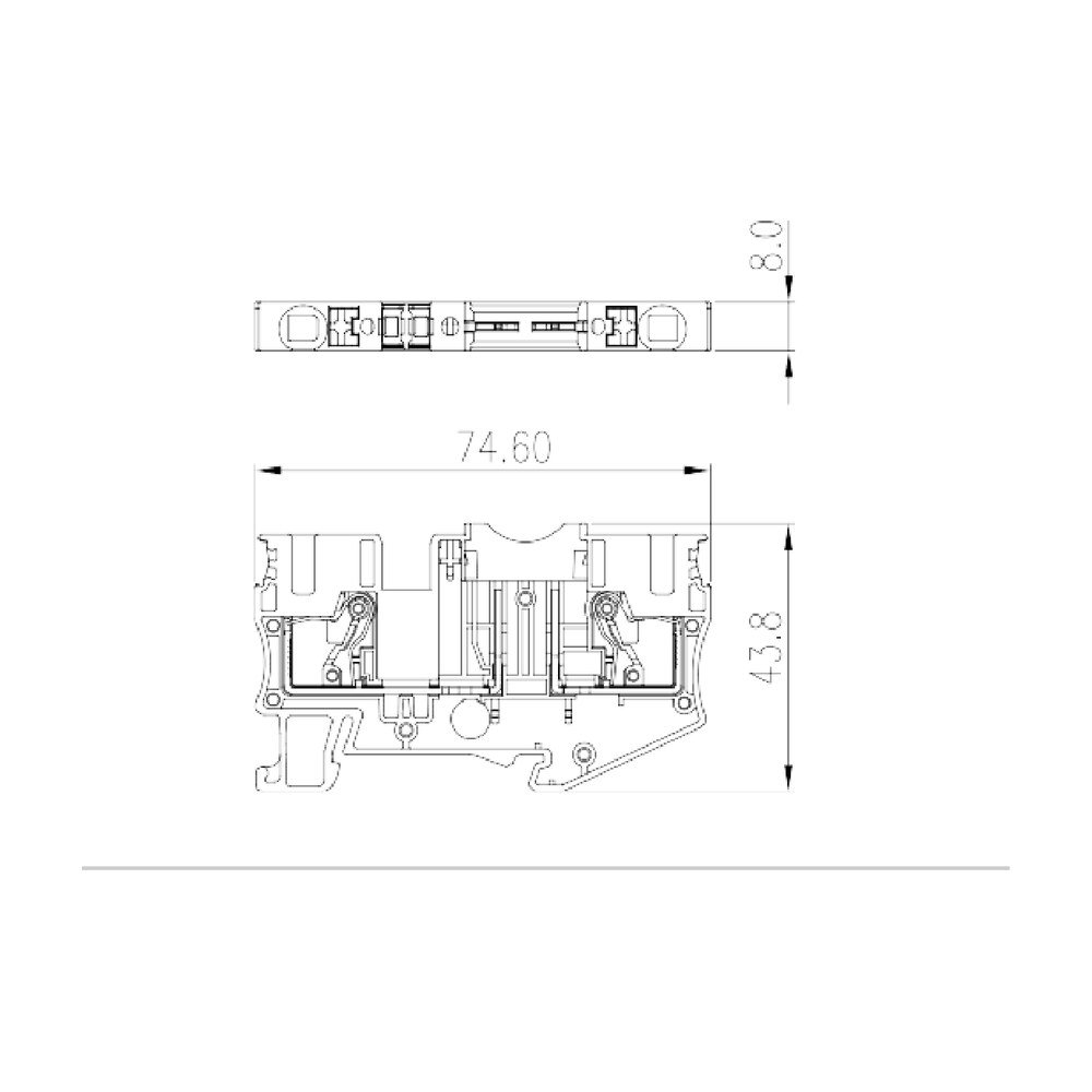 DP6N-TFV — Fuse Terminal Block, Push-in Design
