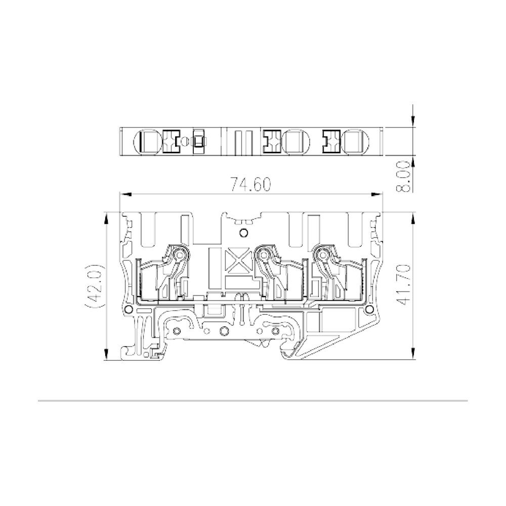 DP6N-TN-PE — Grounding Terminal Block, Push-in Design