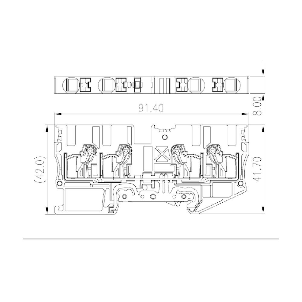 DP6N-TR-PE — Grounding Terminal Block, Push-in Design