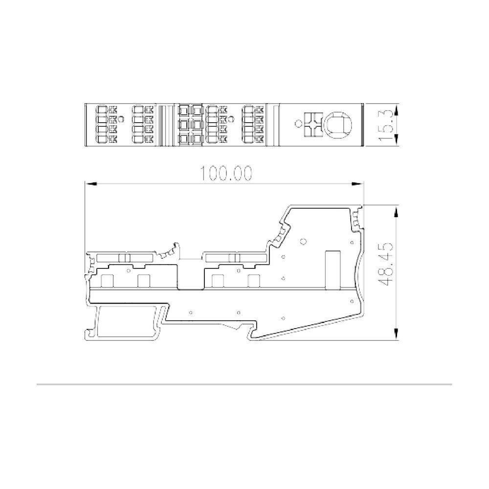 DPD10-P001 — Potential collective Terminal Block, Screw Connection