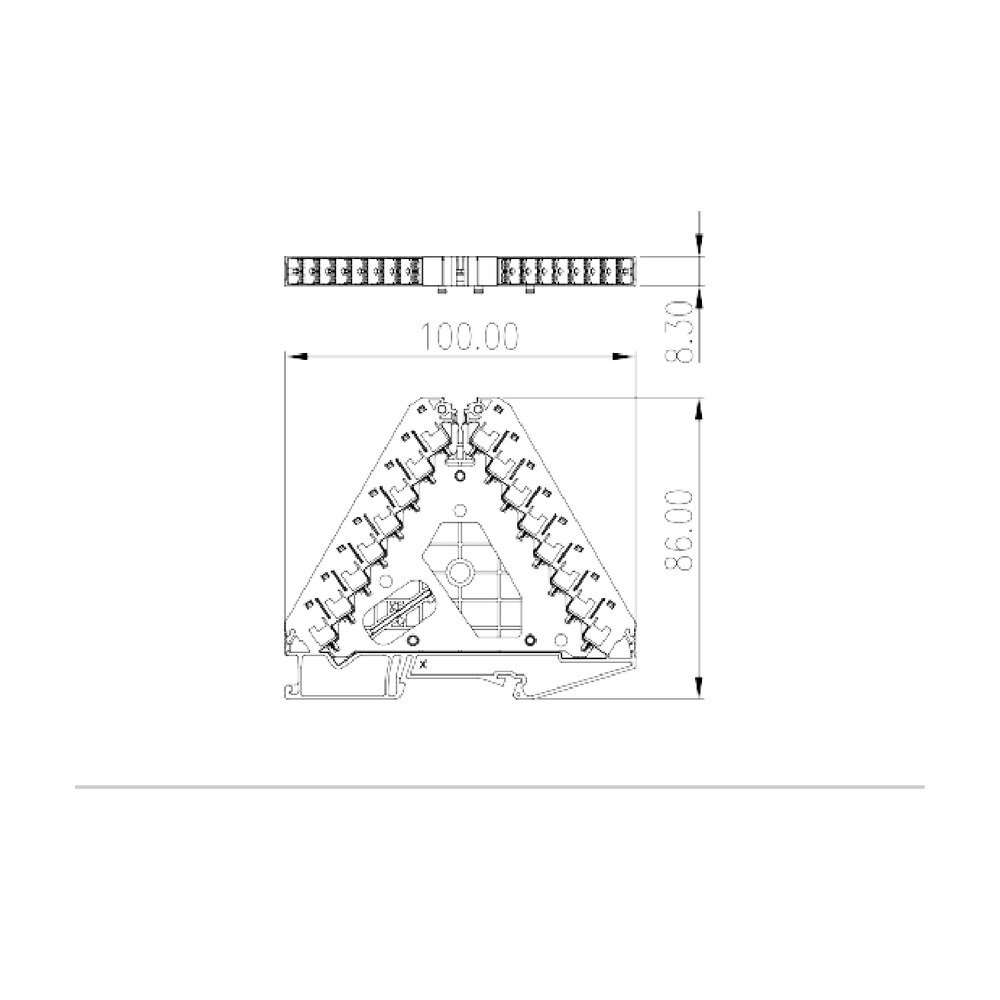 DPD6-P002 — Potential distributors Terminal Block, Push-in Design