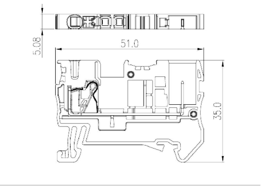 DPES2.5 — Plug-in Connection Terminal Block, Push-in Design