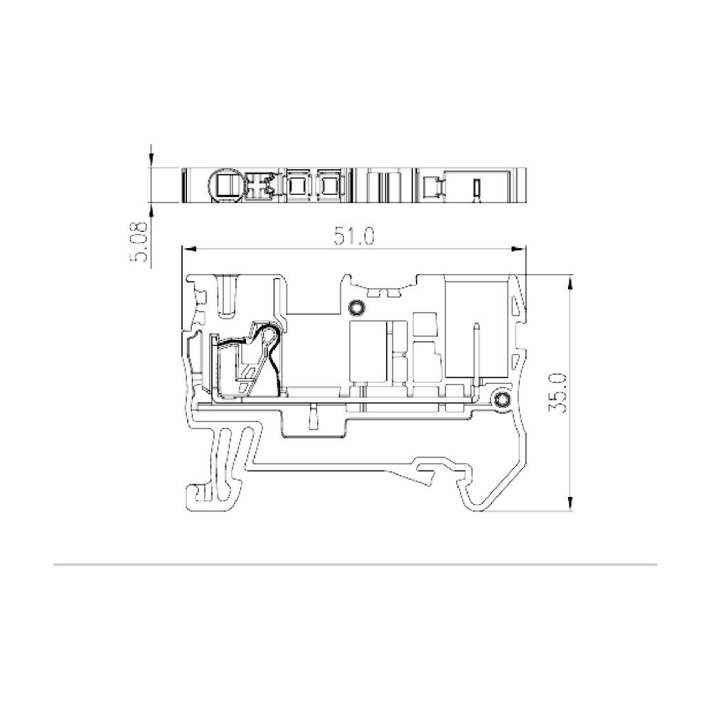 DPES2.5 — Plug-in Connection Terminal Block, Push-in Design