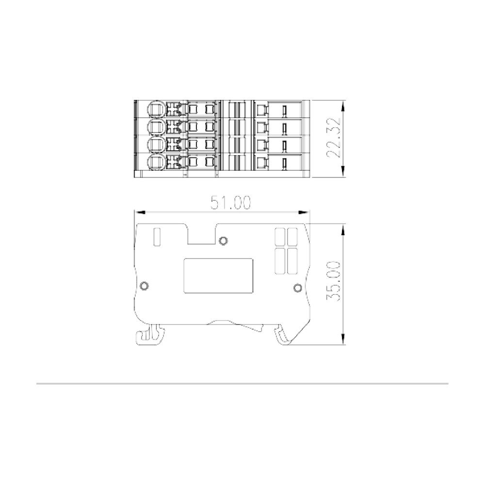 DPES2.5QK01 — Plug-in Connection Terminal Block, Push-in Design