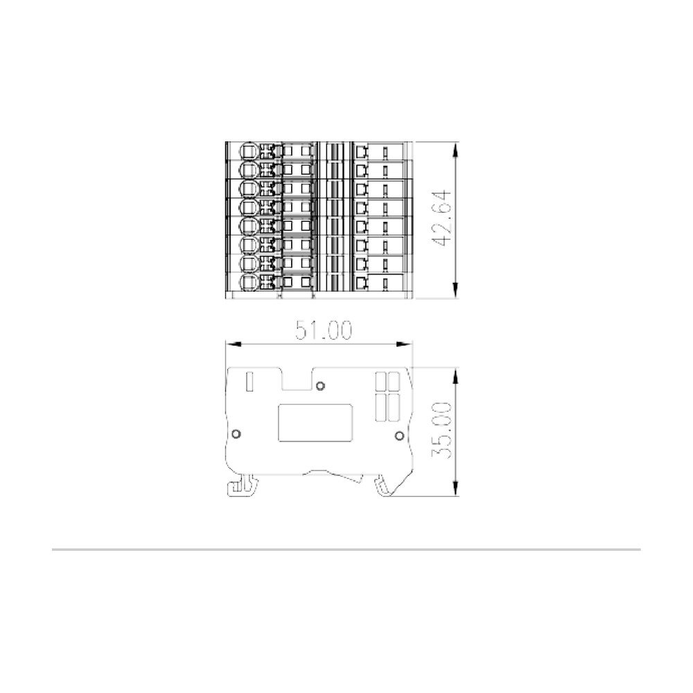 DPES2.5QK02 — Plug-in Connection Terminal Block, Push-in Design