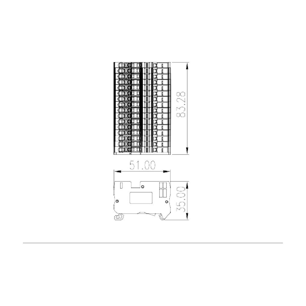 DPES2.5QK04 — Plug-in Connection Terminal Block, Push-in Design
