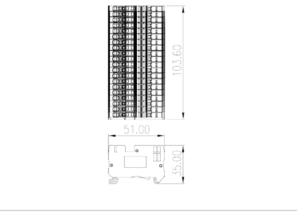 DPES2.5QK05 — Plug-in Connection Terminal Block, Push-in Design