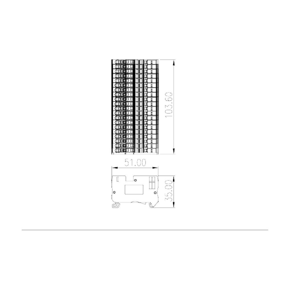 DPES2.5QK05 — Plug-in Connection Terminal Block, Push-in Design