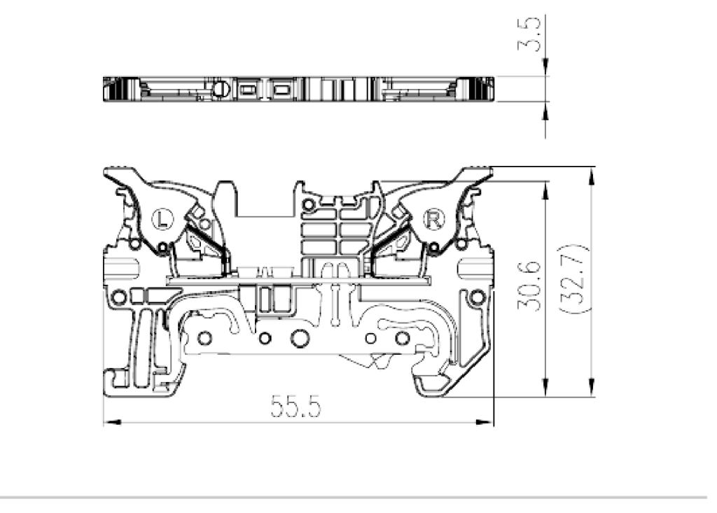 DPH1.5-PE — Grounding Terminal Block, Push-in Design