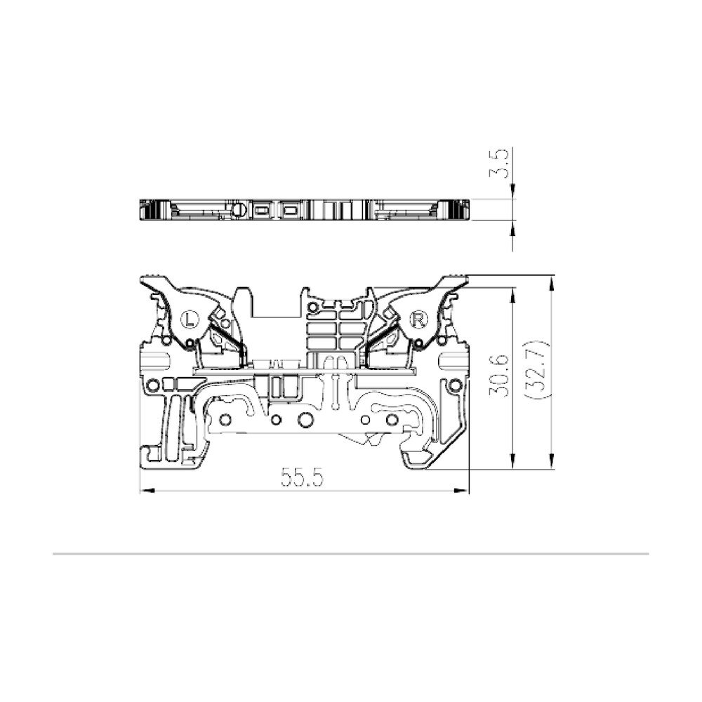 DPH1.5-PE — Grounding Terminal Block, Push-in Design