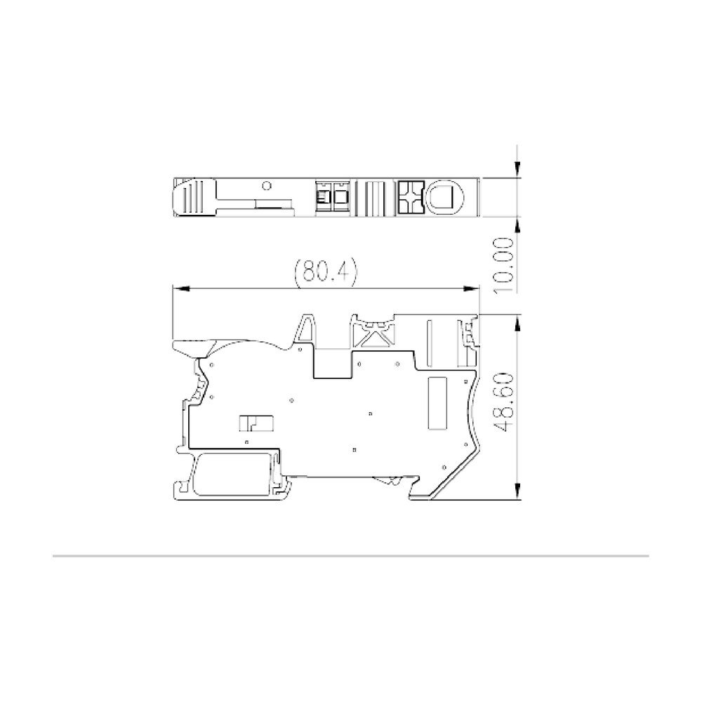 DPH10-DP-PE — Grounding Terminal Block, Push-in Design