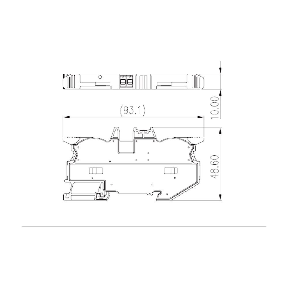DPH10-PE — Grounding Terminal Block, Push-in Design