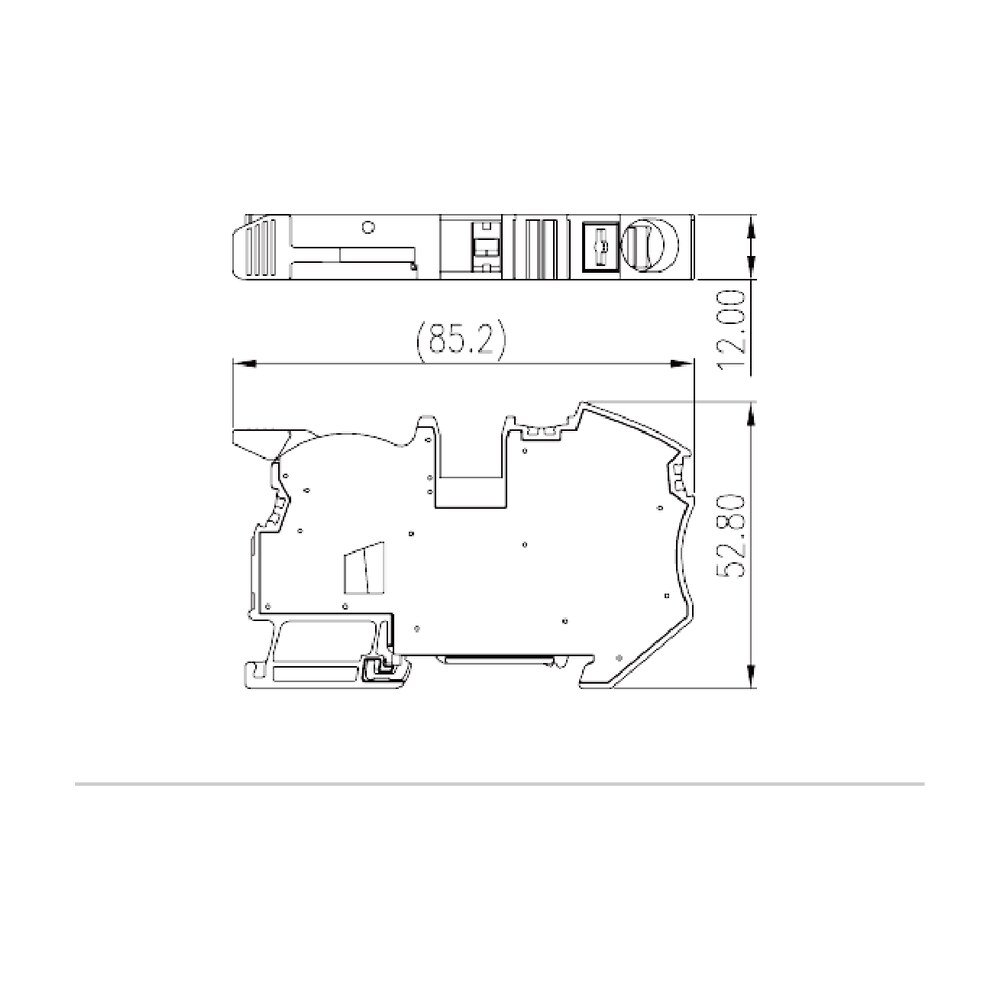 DPH16-DP-PE — Grounding Terminal Block, Push-in Design