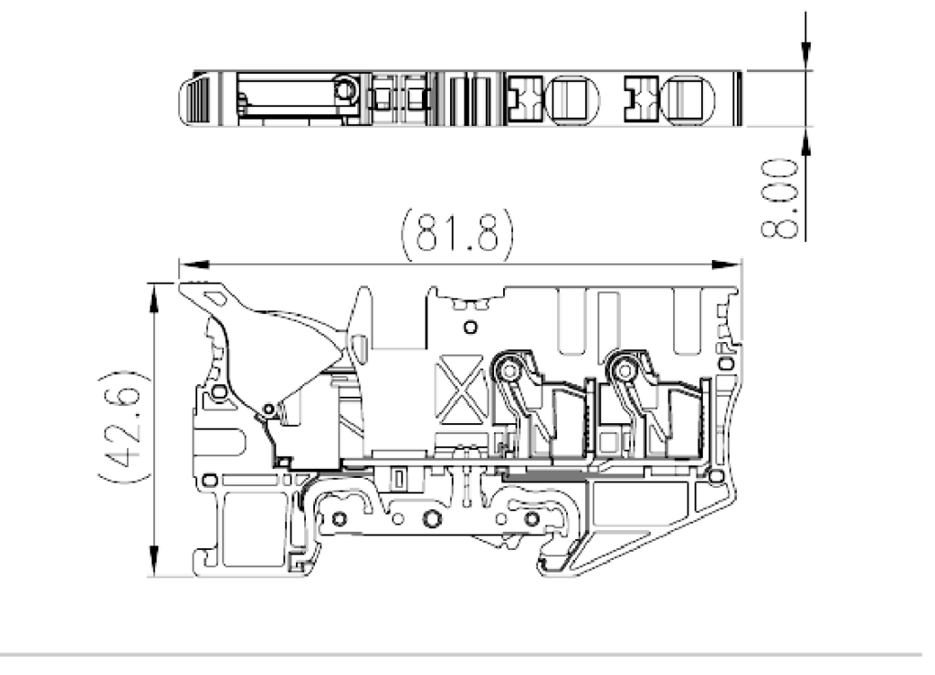 DPH6-DP-TN-PE — Grounding Terminal Block, Push-in Design
