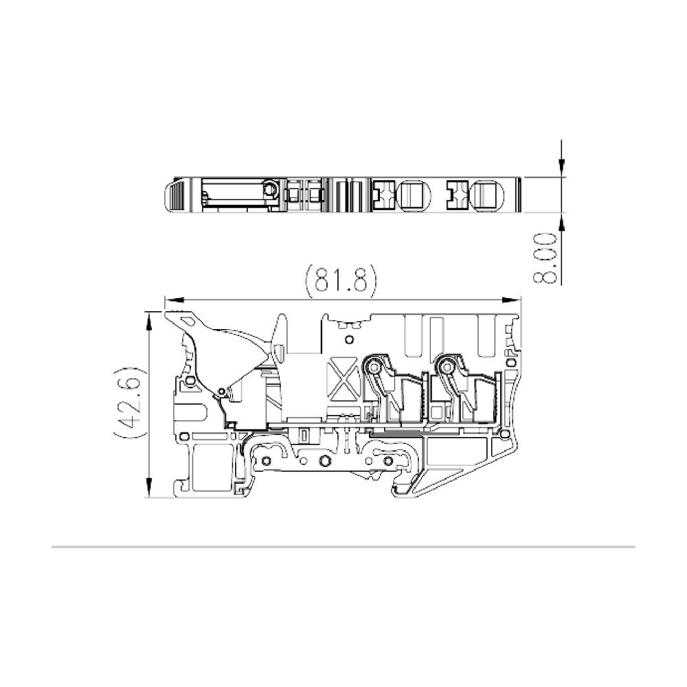 DPH6-DP-TN-PE — Grounding Terminal Block, Push-in Design