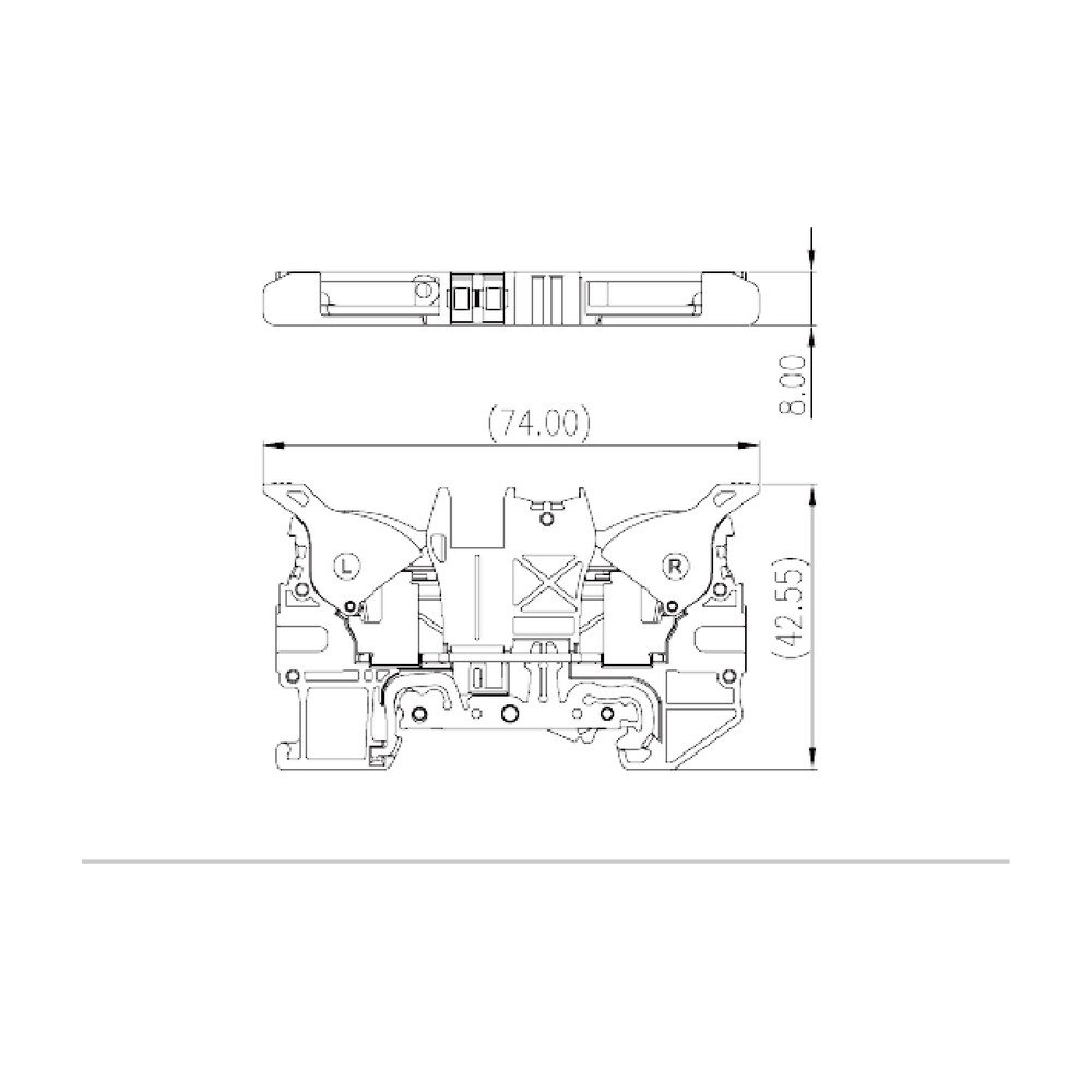 DPH6-PE — Grounding Terminal Block, Push-in Design