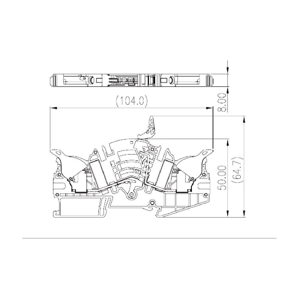 DPHTD6 — Disconnect test Terminal Block, Push-in Design