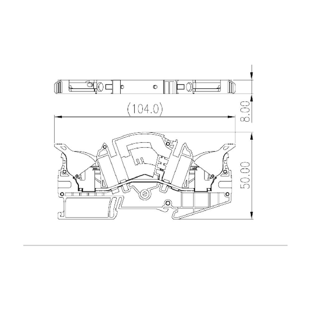 DPHTL6 — Disconnect test Terminal Block, Push-in Design