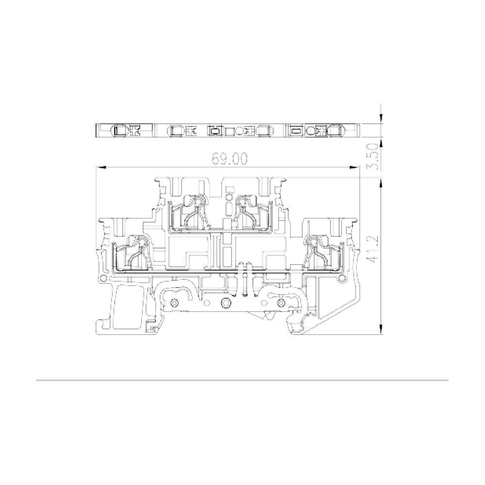 DPP1.5N-L2PE — Grounding Terminal Blocks