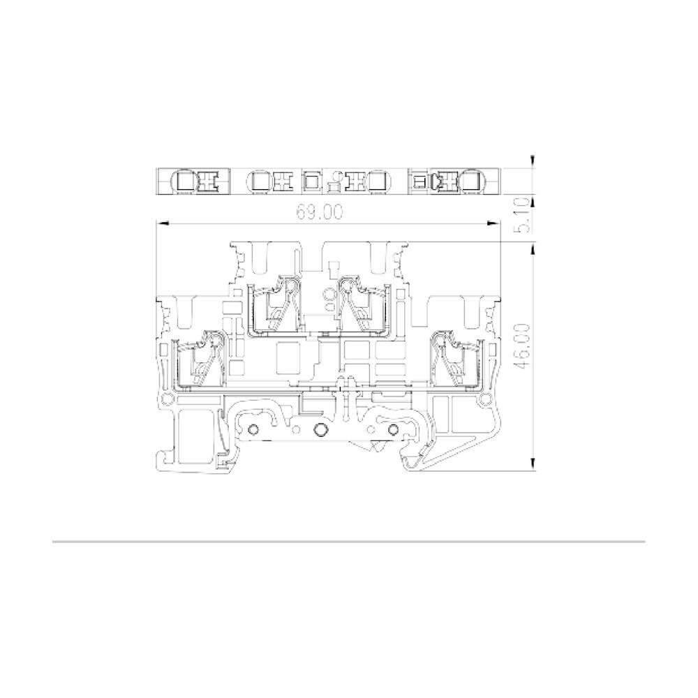 DPP2.5N-L2PE — Grounding Terminal Blocks