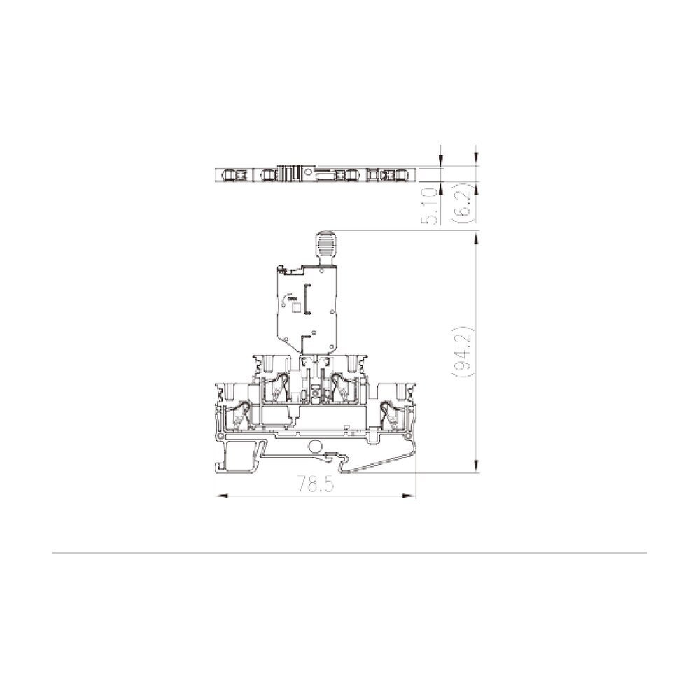 DPP2.5N-MLXX — Fuse Terminal Block, Push-in Design
