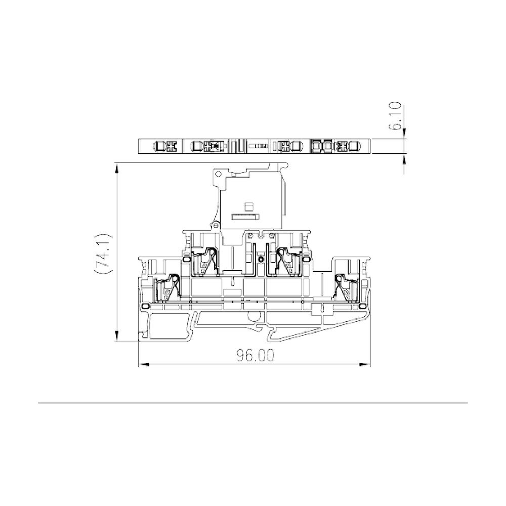 DPP2.5NU-TF — Fuse Terminal Block, Push-in Design