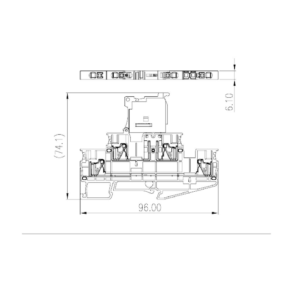 DPP2.5NU-TFLXX — Fuse Terminal Block, Push-in Design