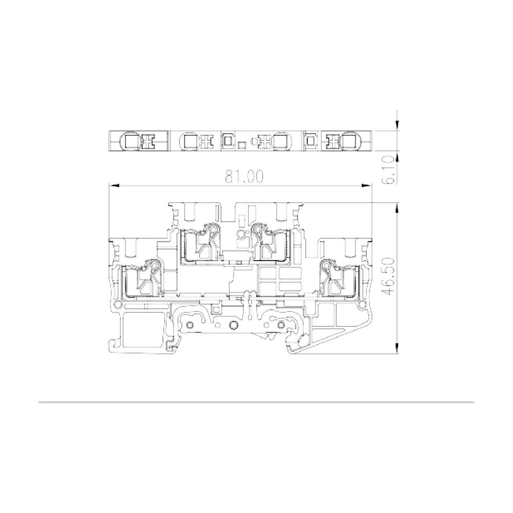 DPP4N-L2PE — Grounding Terminal Block, Push-in Design