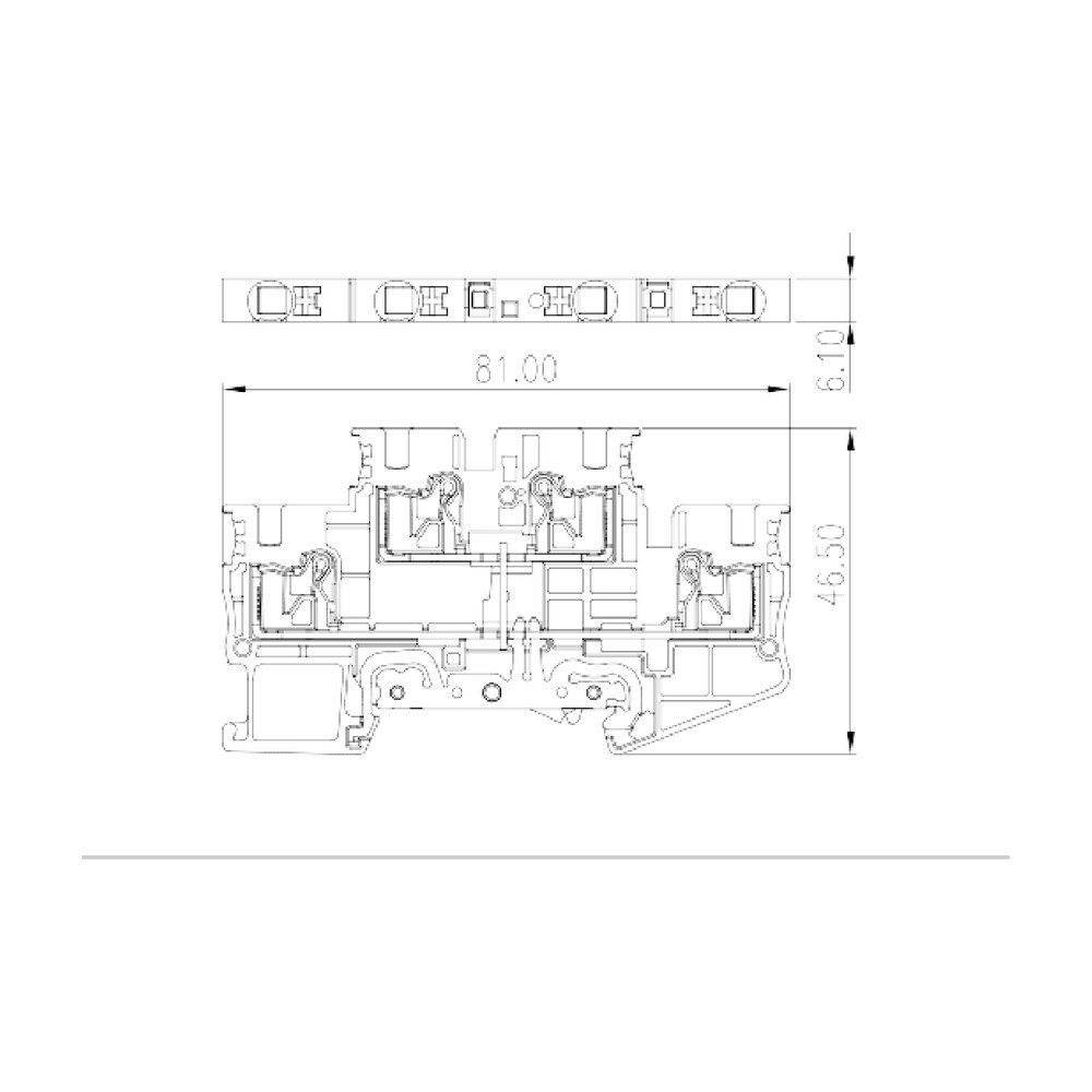 DPP4N-PE — Grounding Terminal Block, Push-in Design