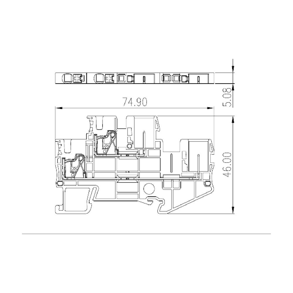 DPPES2.5 — Plug-in Connection Terminal Block, Push-in Design