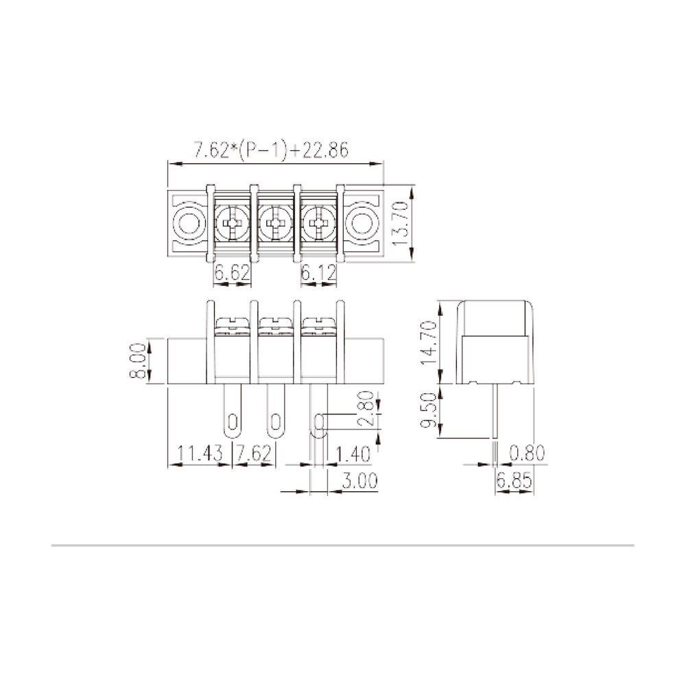 DT-25-A02W-XX — Barrier terminal blocks, Screw connection