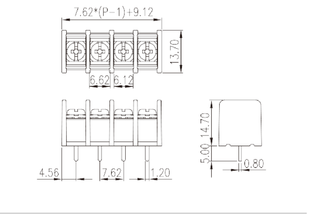 DT-25-B01W-XX — Barrier terminal blocks, Screw connection