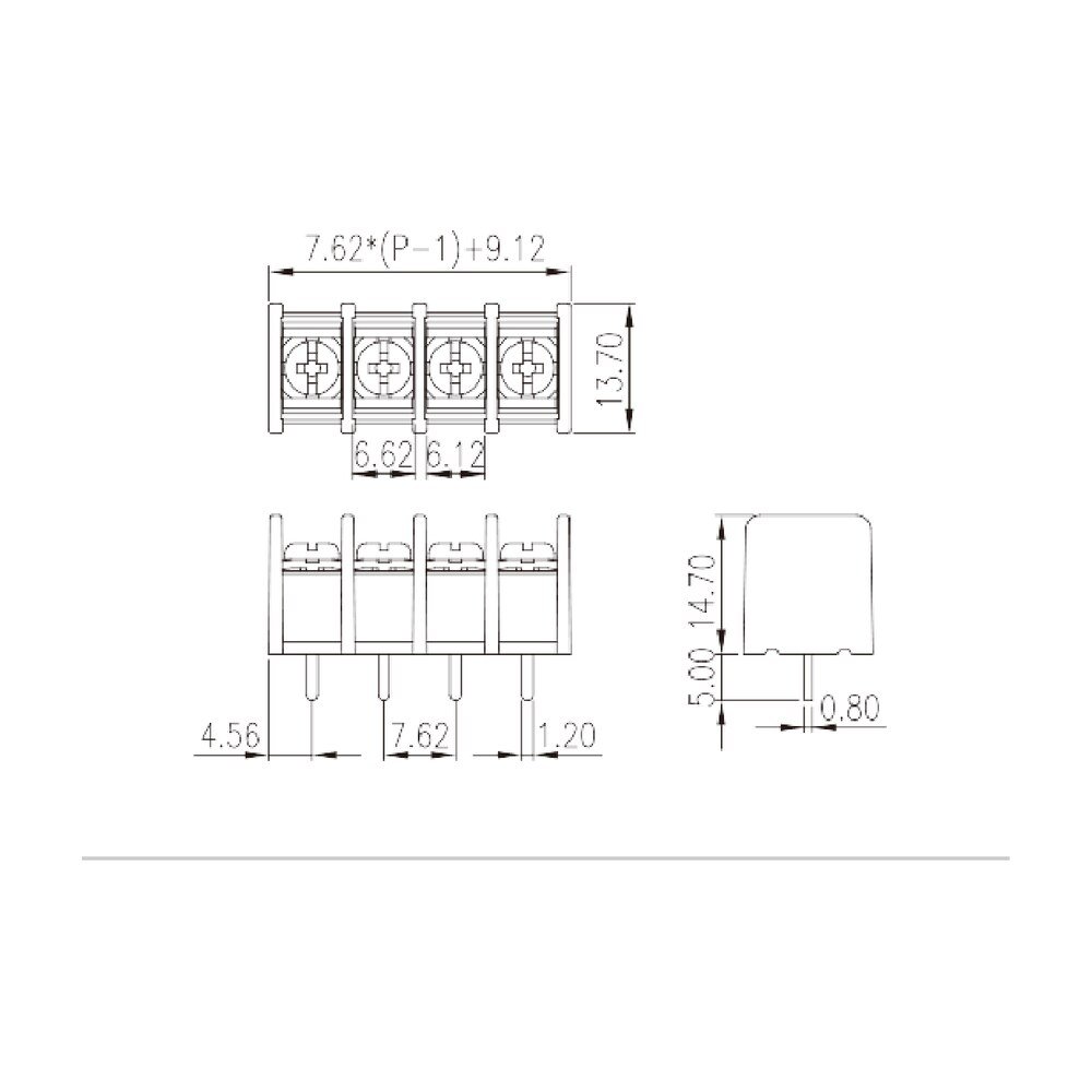 DT-25-B01W-XX — Barrier terminal blocks, Screw connection