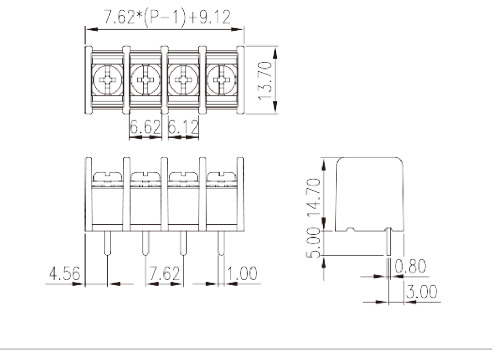 DT-25-B07W-XX — Barrier terminal blocks, Screw connection