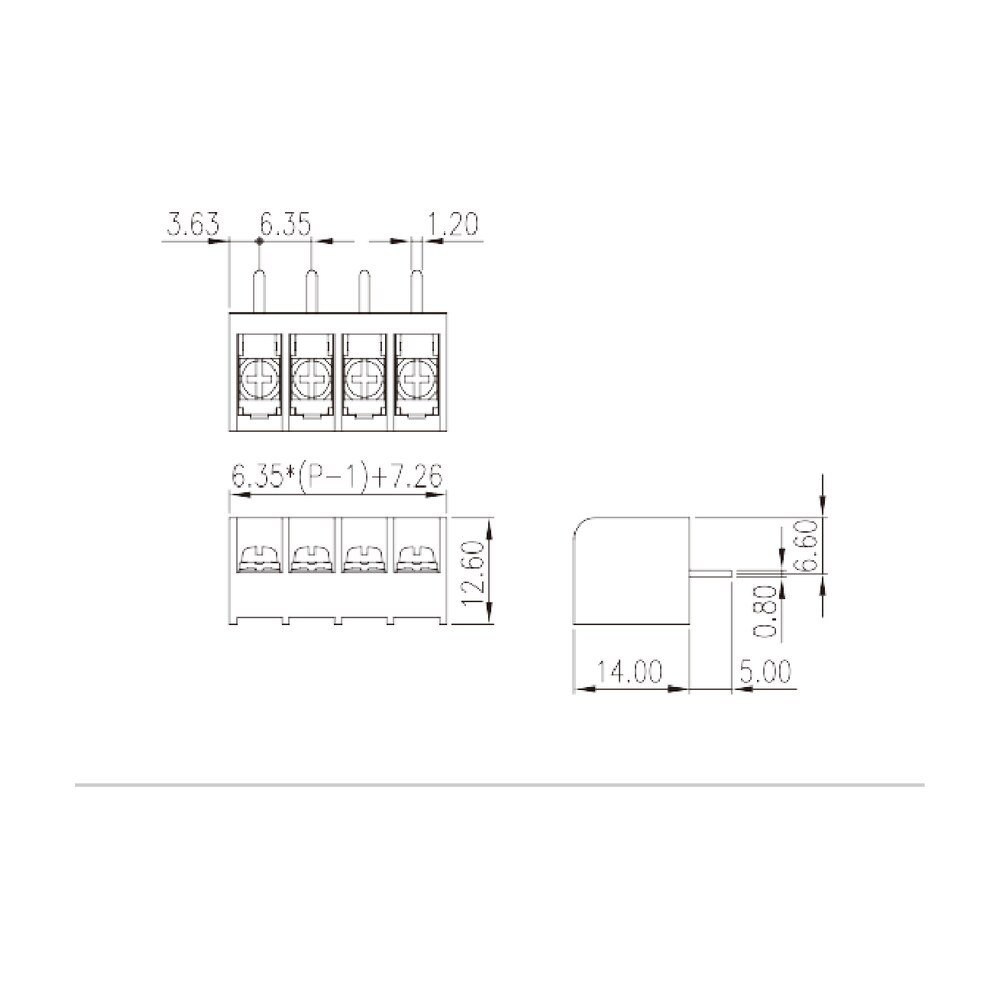 DT-29-B02W-XX — Barrier terminal blocks, Screw connection