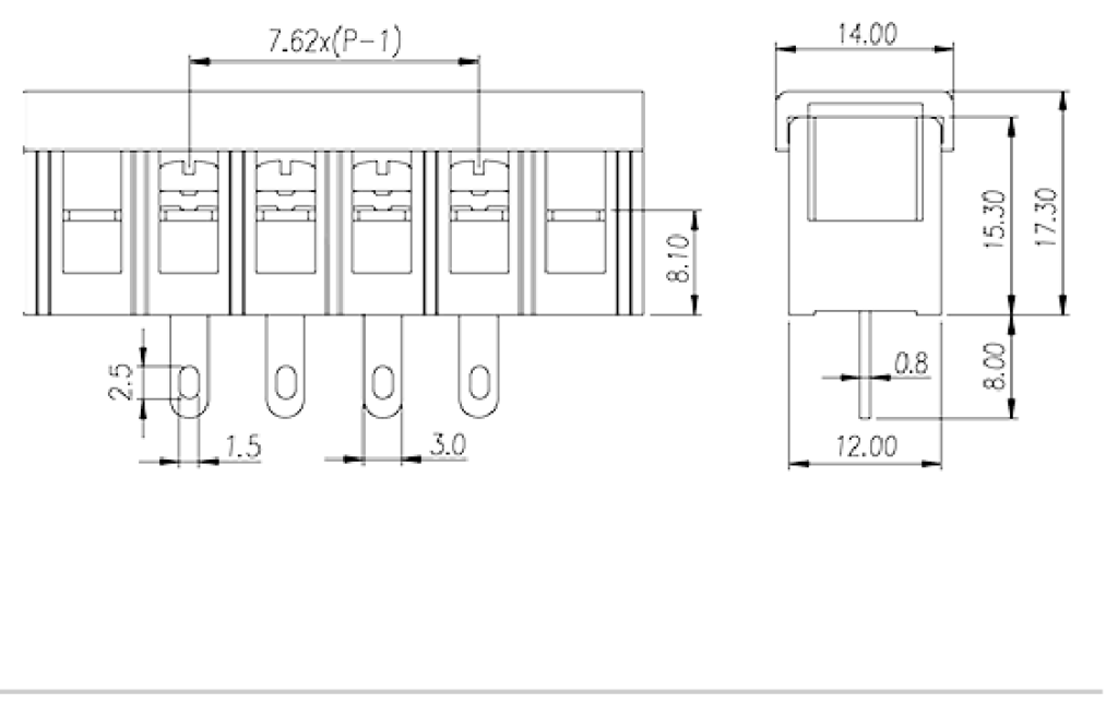 DT-2C-A02W-XX — Barrier terminal blocks , Screw connection