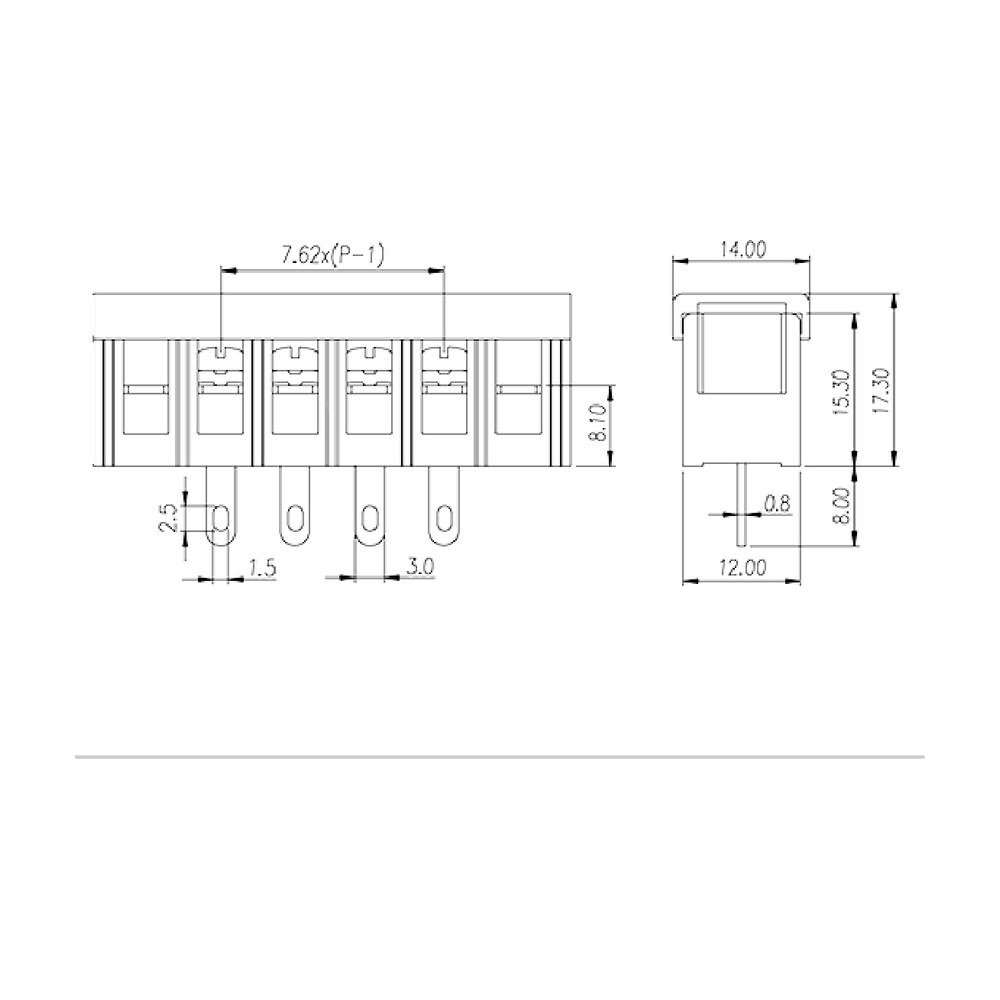 DT-2C-A02W-XX — Barrier terminal blocks , Screw connection