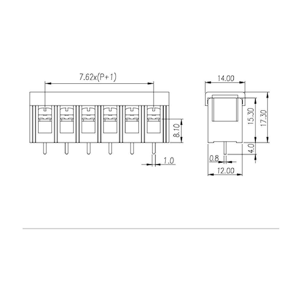 DT-2C-B01W-XX — Barrier terminal blocks , Screw connection