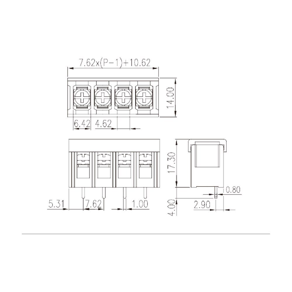 DT-2C-B07W-XX — Barrier terminal blocks , Screw connection