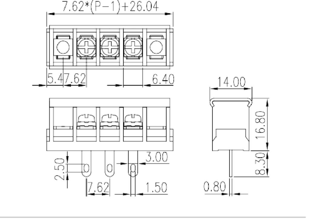 DT-2G-A02W-XX — Barrier terminal blocks , Screw connection