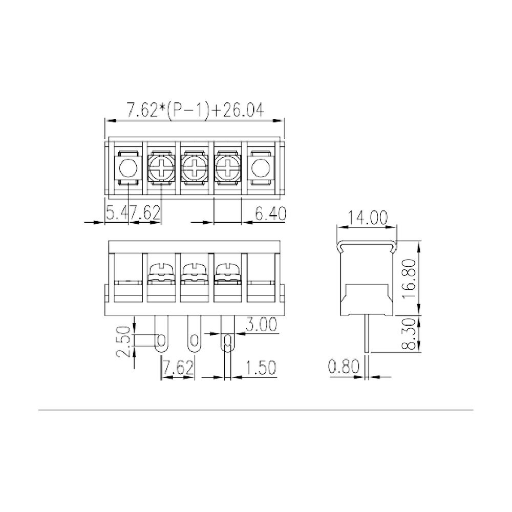 DT-2G-A02W-XX — Barrier terminal blocks , Screw connection